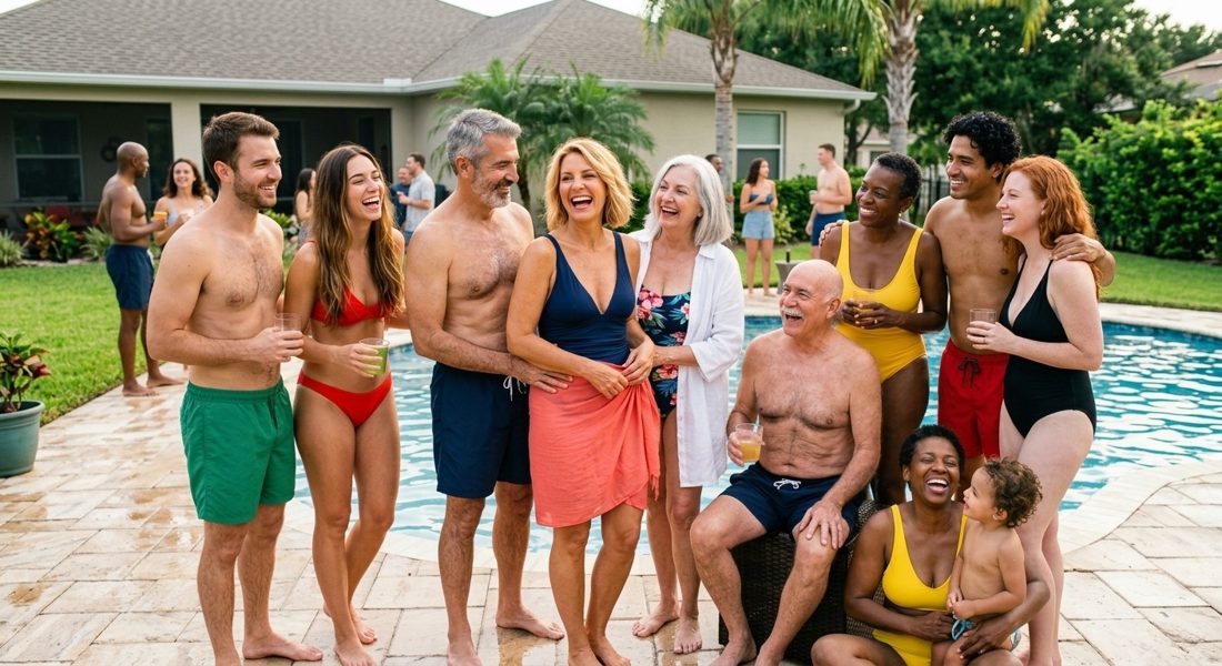 A 50th by the pool sample book cover