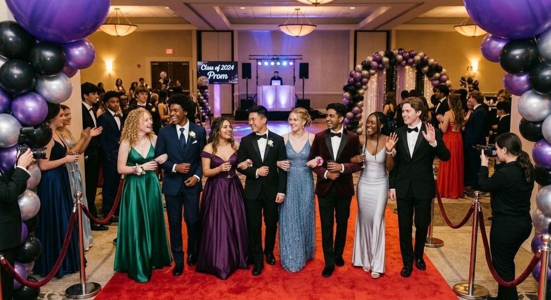 A high school prom sample book cover